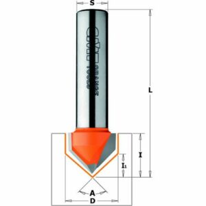 CMT Contractor Tools K915-127 V-Grooving Bit 08X12.7X12.7