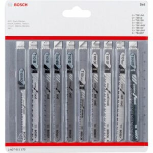 Bosch T10 JigSaw Blade 10PCS Set - 2607011172