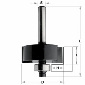 CMT Contractor Tools K935-317 Rabbeting Bit With Bearing 08X31.8X12.7