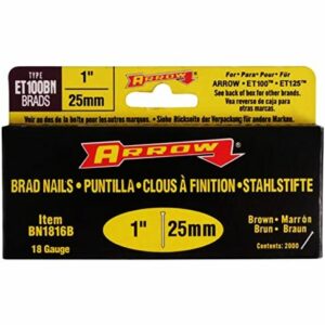Arrow BN1816B Brad Nail, 1' Brown