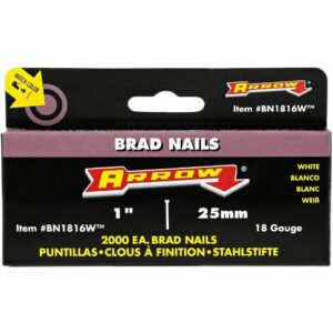 Arrow BN1816W Brad Nails 1" - White