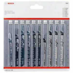 Bosch T10 JigSaw Blade 10PCS Set - 2607011169