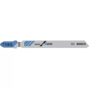 Bosch T118G HSS Jig Saw Blade-5PC