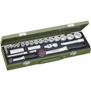 Proxxon 23020 Socket Set 1/2"+1/4" 27Pcs